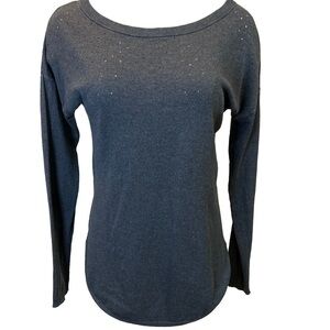 Camber & Grace Scoop Neck Eyelet Wool Sweater/Small